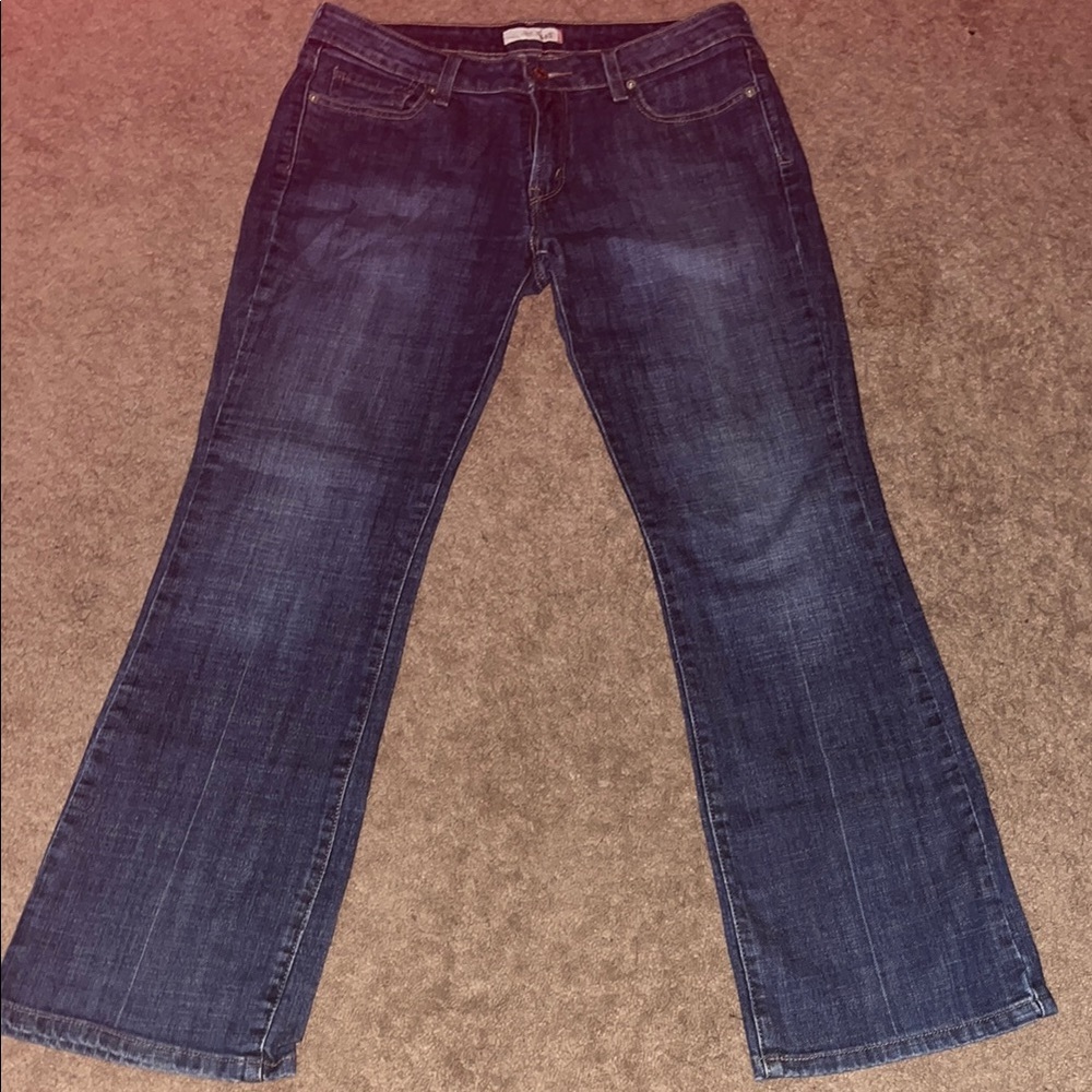 Levi's Blue Flare Wide Leg Jeans